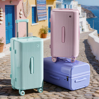 Maleta Rígida con Ruedas Giratorias para PC, 28 Pulgadas, 37 Litros, Gran Capacidad, Ligera, Ruedas Silenciosas, Puerto de Carga USB, Portavasos