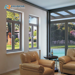 Jendela alumunium GWT-80ZB Modern, untuk Villa apartemen ruang tamu bingkai sempit tahan air tahan lama - Product Image 6