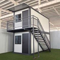 Maison conteneur pliable de type Z, cabane préfabriquée en kit, maison modulaire en acier pour hébergement en camping