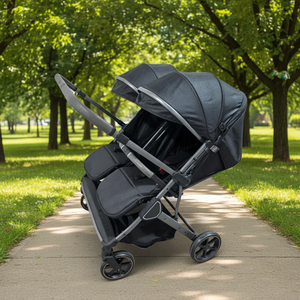 <span class=keywords><strong>Poussette</strong></span> double pour jumeaux, siège double, position assise et allongée, <span class=keywords><strong>poussette</strong></span> légère pliable à vue haute, pliage à une main - Product Image 1