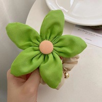 Cincin rambut bunga besar lucu warna-warni anak perempuan tali ikat kepala ikat rambut manis ikat anak-anak Bunga kuda aksesoris rambut