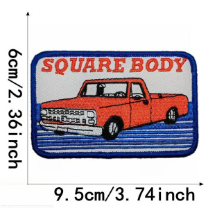 Vente en gros de nombreux modèles de patchs brodés pour casquettes de camionneur, rose, bleu, <span class=keywords><strong>rouge</strong></span>, patchs à repasser pour casquettes - Product Image 2
