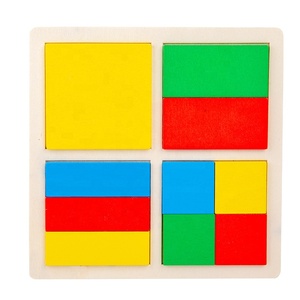 Jouets éducatifs Montessori en gros pour enfants : Tableau de formes géométriques carrées égales pour l'apprentissage précoce des <span class=keywords><strong>math</strong></span>ématiques - Product Image 2