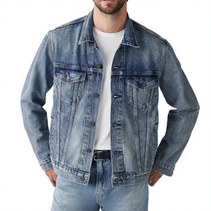 Exclusive Design Men's Denim <b>Jacket</b> Autumn/Winter Midweight Breathable Solid Washable Eco-Friendly 100% Cotton Vintage Casual - Product Image 4