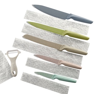 Juego de 6 cuchillos de cocina con revestimiento de mármol, regalo de promoción, baratos - Product Image 2