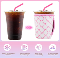 Manchon de tasse à café en néoprène souple et léger, réutilisable, imprimé par sublimation avec motif personnalisé, idéal pour les cadeaux de fête