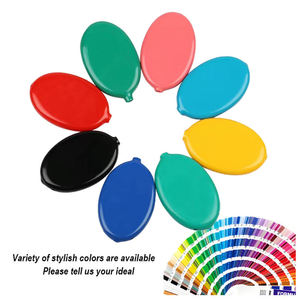 Wholesale <b>Keyring</b> Coin Pouch Plastic PVC Silicone Squeezes Coin Purse With Keychain Custom Blank Rubber Coin Case With LOGO - Product Image 2