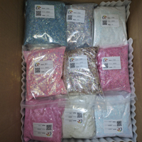 Sac de 500g de paillettes en polyester en vrac, mélange épais, pour Noël, l'art et l'artisanat (gobelets, résine), livraison rapide, vente en gros