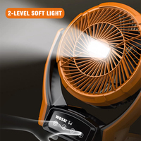 Ventilateur de table sans fil 20V, sans balais, rechargeable, industriel/bricolage, 8W, portable, électrique, 1750 tr/min, faible consommation, pour la maison et le bureau