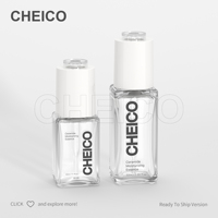 Flacon compte-gouttes unique en PETG transparent de 30 ml et 50 ml pour produits de soin de la peau et huiles essentielles OEM