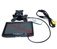 Cámara de visión trasera HD AHD portátil de 7 pulgadas, pantalla de salpicadero, entrada RCA AV, pantalla de 2 canales, TFT LCD, ayuda inversa, Monitor de vídeo para coche