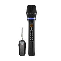 Microphone sans fil dynamique professionnel UHF, BT, réverbération sonore, léger, 3 égaliseurs, pour diffusion en direct universelle, scène à domicile