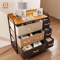 Armoire de rangement pour vêtements en tissu avec tiroirs de grande capacité, couleur personnalisée, pour la maison, la chambre à coucher, le salon