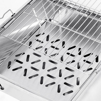 Barbecue au charbon de bois IGT pour camping en plein air, module accessoire de 15 unités, taille étendue, équipement de cuisson pliable