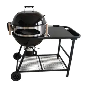 Outdoor Kebab Charcoal BBQ Grill chicken Charcoal Barbecue with rotisserie kit Pizza oven