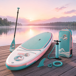 Planche de <span class=keywords><strong>paddle</strong></span> <span class=keywords><strong>gonflable</strong></span> en PVC à double couche extra résistante, conception de 6 <span class=keywords><strong>pouces</strong></span> de largeur pour une stabilité et une sécurité accrues - Product Image 4