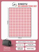 Tapis de pique-nique d'extérieur épaissi, imperméable, portable, disponible en plusieurs couleurs et tailles