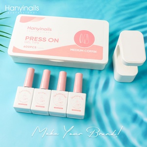 Para Hanyinails, ataúd mediano, puntas de <span class=keywords><strong>Gel</strong></span> suave cuadradas, <span class=keywords><strong>Kit</strong></span> de <span class=keywords><strong>uñas</strong></span> <span class=keywords><strong>X</strong></span> con lámpara UV, puntas de gelatina, <span class=keywords><strong>Kit</strong></span> de <span class=keywords><strong>uñas</strong></span>, caja de embalaje - Product Image 6