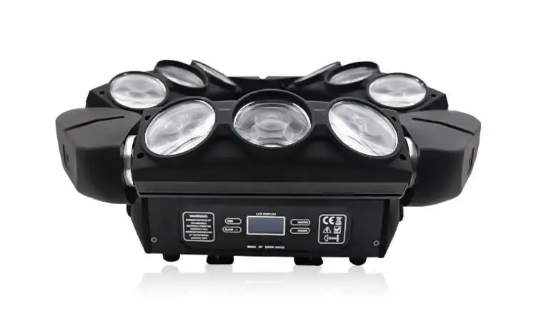 Dj Lichten Driehoek 9 Eye Spyder 9X12W Led Spider Beam Bewegende Kop Driehoek Spinlicht