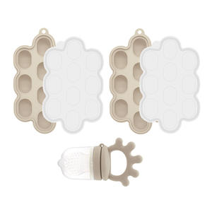 ชุดอุปกรณ์ทานอาหารสำหรับเด็กทารก ผลไม้และ<span class=keywords><strong>ผัก</strong></span>ปลอดภัยสำหรับเด็ก พร้อมที่กัดสำหรับเด็ก ช่วยในการฝึกการกินอาหารเสริม - Product Image 3