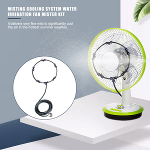 Kits de brumisation pour ventilateur de refroidissement extérieur, avec buse de brumisation, ventilateur refroidisseur <span class=keywords><strong>d</strong></span>'eau, moteur de ventilateur en acier inoxydable de haute qualité, pour refroidisseur <span class=keywords><strong>d</strong></span>'<span class=keywords><strong>air</strong></span> - Product Image 4