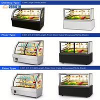 Vitrine Réfrigérée Commerciale Écoénergétique à Refroidissement par Air pour Gâteaux et Pâtisseries, Sans Givre, pour Cafés et Boulangeries