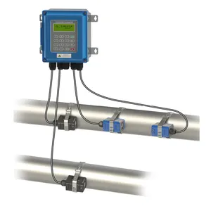 Ultrasonik ısı ölçer enerji ölçer BTU metre üzerinde dijital akış ölçer su TUF-2000B duvara monte kelepçe