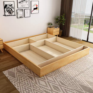 factory supply well priced customize large stock ship immediately storage <b>bed</b> new fashion bedroom furniture wood full <b>size</b> <b>bed</b> - Product Image 4