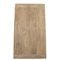 Table à manger en bois d'orme massif récupéré, style rustique vintage, best-seller en gros