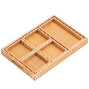 Bandeja de Servir de Madera Maciza, Multifuncional, con Divisiones, para Alimentos, Uso Residencial - Product Image 5