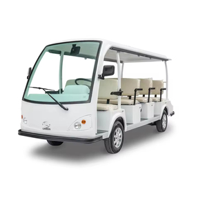 Custom <span class=keywords><strong>Open</strong></span> Top Electric Sightseeing Car 11 Asientos Mini Electric Shuttle <span class=keywords><strong>Bus</strong></span> LQY111B - Product Image 6