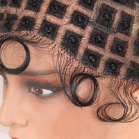 Vente en gros de bonnets de perruque tressés très demandés avec cheveux de bébé, bonnets de perruque à double dentelle complète, bonnets de perruque au crochet pour la fabrication de perruques tressées au crochet