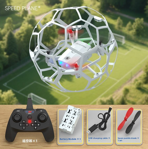 2.4G 4 kênh Mini bay bóng RC hình cầu máy bay đua diễn viên đóng thế bóng đá bóng đá bay không người lái Đồ chơi cho bé với ánh sáng dẫn - Product Image 6