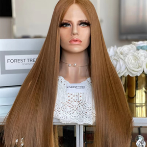 วิกผมคนยุโรปมีความละเอียดสูง100% ผมแท้แบบชาวยิวแท้ทำจากผมมนุษย์แท้26 "สี BB8นุ่มสลวย - Product Image 1