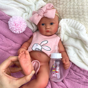 دمى أطفال سيليكون واقعية قابلة للتخصيص بطول 18 بوصة للفتيات مع إمكانية تخصيص لون البشرة والشعر والإكسسوارات - Product Image 5