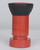 Nosel Air Plastik ABS Merah, Semprotan Jet Api, Nosel Api dengan Ulir BSP/NH/NST Betina 3/4", 1", 1 1/2", 2", 2-1/2", Sambungan Selang