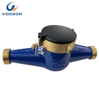 Compteur d'eau multi-jets à cadran sec Weiziom DN15-DN50 en laiton IP68 OEM haute performance 2,5-25m³/h pour eau froide