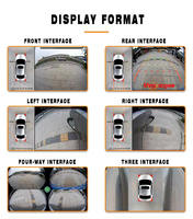 Cámaras de 360 Grados para Automóviles Toyota, Módulo de Cámara Panorámica AVM 360, Decodificador de Trayectoria, Pantalla Original, Cámara de 360 Grados para Automóvil