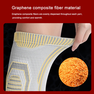 Ginocchiere in Grafene Termiche Riscaldanti a Compressione, Protezione per Gambe Fredde, con <span class=keywords><strong>Assenzio</strong></span> Lavorato a Maglia, per Anziani e per la Protezione delle Gambe - Product Image 4
