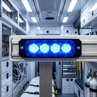 DC12V/24V LED voyant d'avertissement tête fonction d'avertissement de sécurité haute luminosité montage en surface LED Grille lumière stroboscopique pour voiture