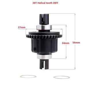 YSIDO 8008 Engrenage en acier métallique 38T pour différentiel ZD Racing 1/8 08421 08423 08427 9020 9021 9116 Pièces et accessoires de mise à niveau pour voitures RC - Product Image 2