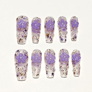 Накладные ногти Muhaha Trend Design с эффектным блеском и 3D-гравировкой - Product Image 2