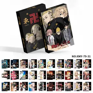 12 Designs 6 inch 10*15cm big size Double sided Anime Card Sanji Luffy Genshin Impact Chainsaw Man Attack Lomo Photo Ca