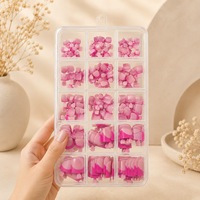 Ongles artificiels carrés français en gel souple rose à couverture complète