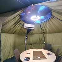 Dôme igloo transparent moderne, tente préfabriquée pour l'extérieur avec design géodésique pour hôtels et restaurants, tente bulle