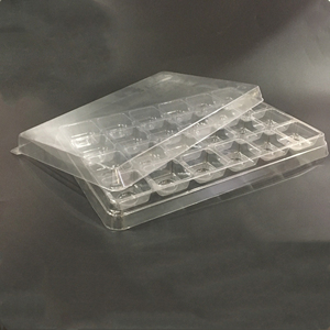 Clear pvc blister plastic package container box chocolate package macaron customized size box container