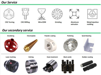 Pièces de bras robotique 6 axes sur mesure usinées CNC OEM ODM, coques de robot en acier inoxydable/aluminium pour robot humanoïde de perçage