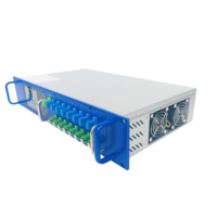 Prix Factoru Fullwel breveté 2U Rack XG(S)-PON Type de module de G-PON amplificateur optique WDM EDFA avec puissance de sortie 8 ports 22dBm