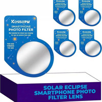 Miroir de visualisation d'éclipse solaire en papier, imprimé sur mesure, en carton 3D, matériel VR, lentille de filtre photo solaire pour smartphone