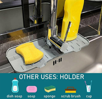 Tapis de robinet en Silicone, Gadgets de cuisine, tapis de robinet pliable tapis de collecteur d'eau robinet d'évier tapis de protection contre les éclaboussures